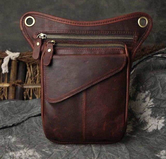 HORSE/OIL WAX COWHIDE LEG BAG