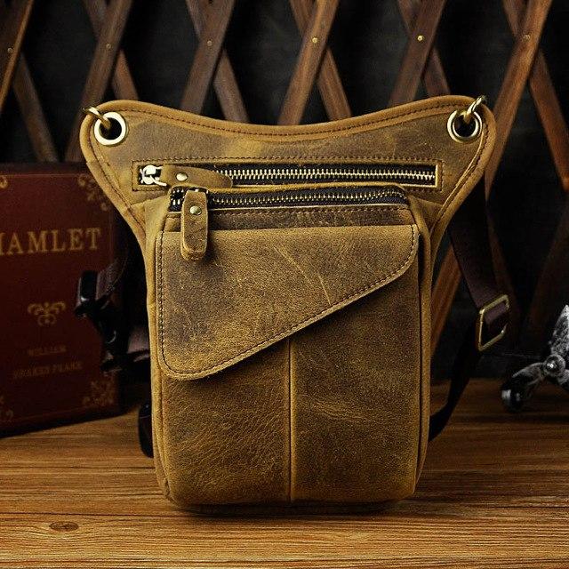 HORSE/OIL WAX COWHIDE LEG BAG