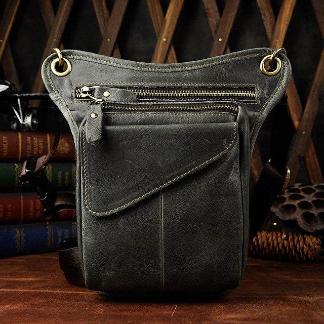 HORSE/OIL WAX COWHIDE LEG BAG