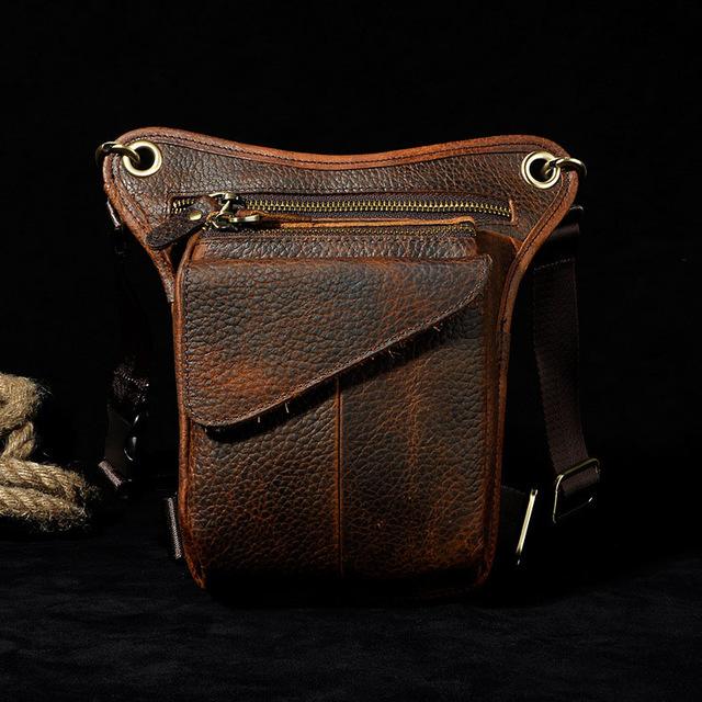 HORSE/OIL WAX COWHIDE LEG BAG